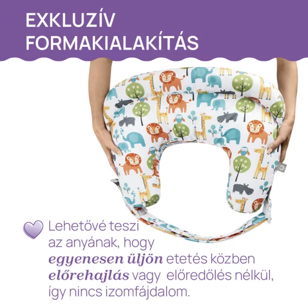 Chicco Boppy Deluxe szoptatós párna formatartó töltettel - fekete