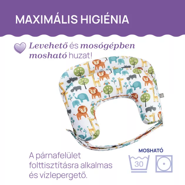 Chicco Boppy Deluxe szoptatós párna formatartó töltettel - fekete