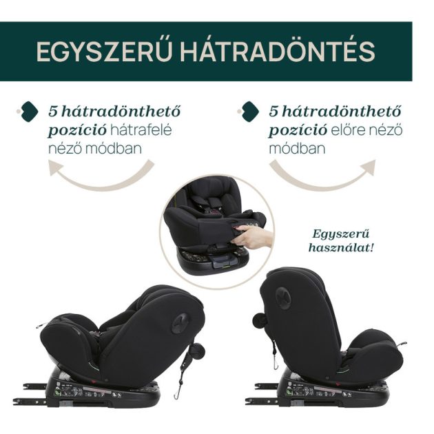 Chicco UNICO EVO I-SIZE 360° 40-150 cm autósülés - Black