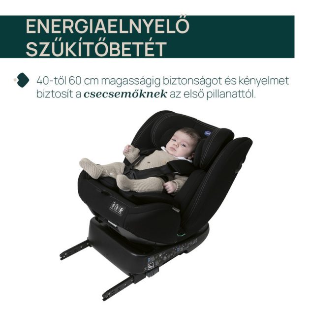 Chicco UNICO EVO I-SIZE 360° 40-150 cm autósülés - Black