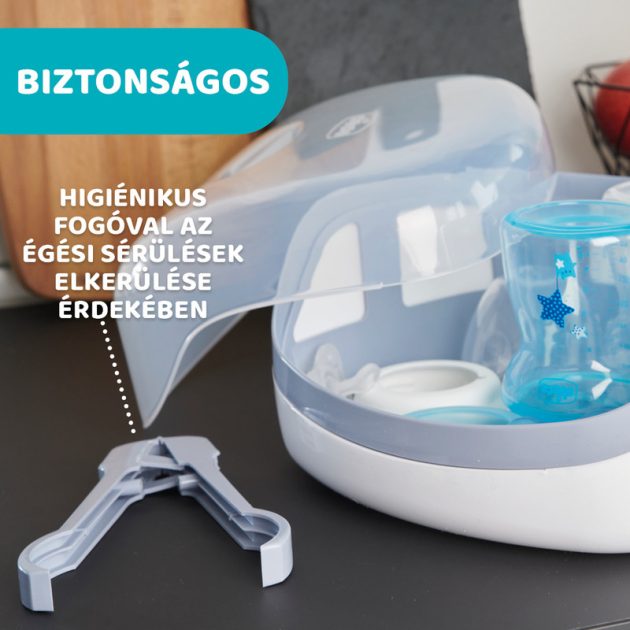 Chicco Sterilizáló mikrohullámú sütőbe, 600-1200 Watt, 3-8 perc