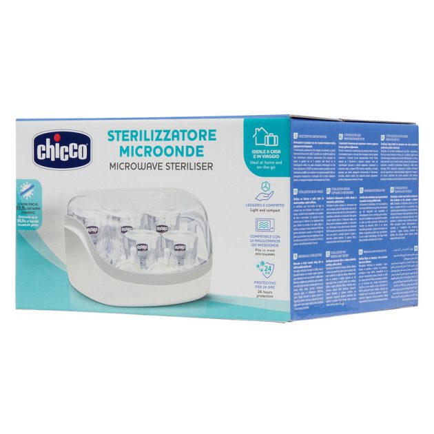 Chicco Sterilizáló mikrohullámú sütőbe, 600-1200 Watt, 3-8 perc