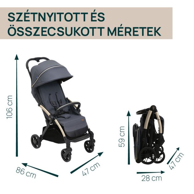 Chicco Goody XPlus babakocsi 22 kg-ig - Dark Shadow