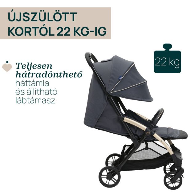 Chicco Goody XPlus babakocsi 22 kg-ig - Dark Shadow