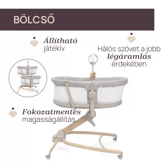 Chicco Baby Hug Armonia bölcső - asztali szék 0 - 15 kg, 0- 36 hó
