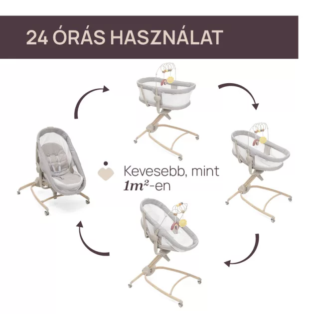 Chicco Baby Hug Armonia bölcső - asztali szék 0 - 15 kg, 0- 36 hó
