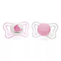   Chicco Physio Forma Light szilikon cumi 2 db, 2-6 hó rózsaszín