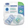 Chicco Physio Forma® Light 6-16hó cumi 2db sterilizálható tok - kék
