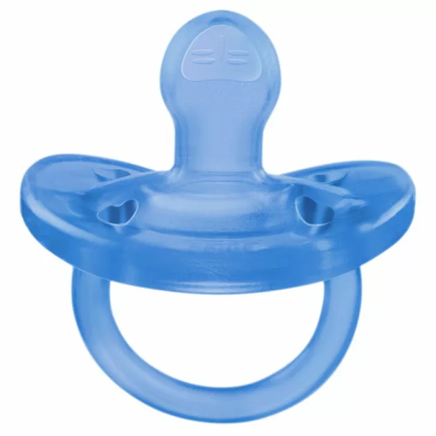 Chicco Physio Forma® Soft 6-16 hó csupa-szilikon cumi 1db csupa puhaság - kék