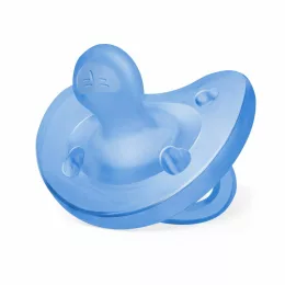   Chicco Physio Forma® Soft 16-36 hó csupa-szilikon cumi 1 db csupa puhaság - kék