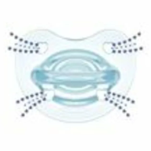 Chicco Physio Forma® Soft 16-36 hó csupa-szilikon cumi 1 db csupa puhaság - kék