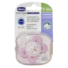   Chicco Physio Comfort szilikon cumi 1 db, 6-16 hó, rózsaszín