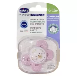   Chicco Physio Comfort szilikon cumi 1 db, 6-16 hó, rózsaszín