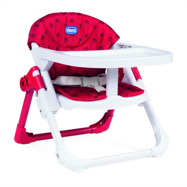 Chicco Chairy 2in1 székmagasító ülőke és kisszék Ladybug piros