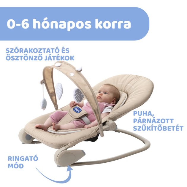 Chicco Hooplá pihenőszék 18 kg-ig - Beige_ReLux