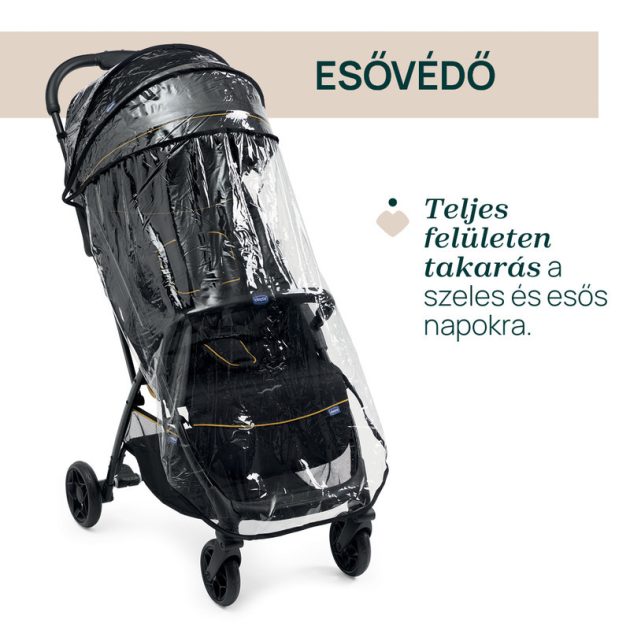 Chicco GLEE babakocsi 0-22 kg - Uneven Black