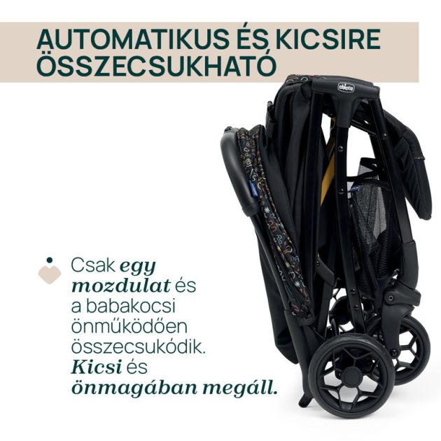 Chicco GLEE babakocsi 0-22 kg - Playful Black