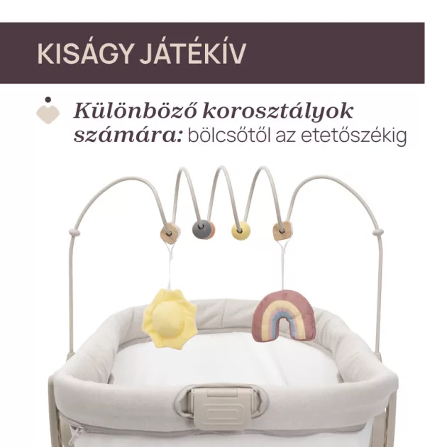 Chicco Baby Hug Armonia 4in1 bölcső-asztali szék 0 - 15 kg, 0- 36 hó