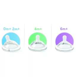   Chicco NaturalFeeling 2 db kétsebesség etetőcumi változtatható áramlás