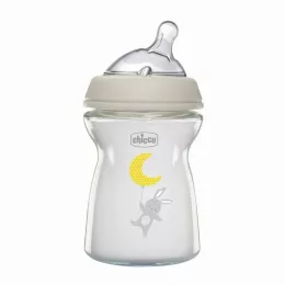   Chicco NaturalFeeling 250 ml ÜVEG cumisüveg normál folyású etetőcumival