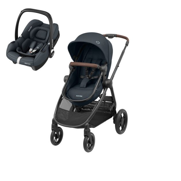 Maxi-Cosi Duo-pack Zelia3 babakocsi Cabriofix i-Size hordozóval utazórendszer 0-22 kg Essential Graphite