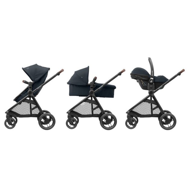 Maxi-Cosi Duo-pack Zelia3 babakocsi Cabriofix i-Size hordozóval utazórendszer 0-22 kg Essential Graphite