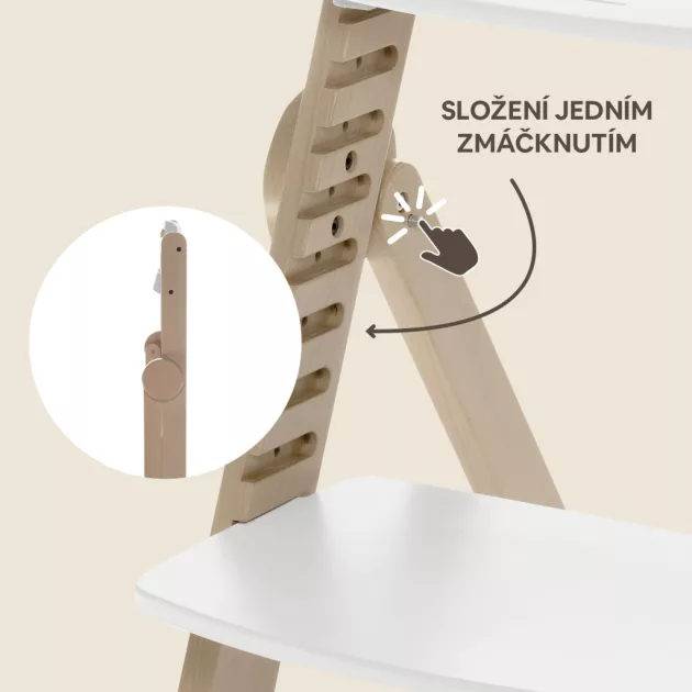 Zopa Clipp & Clapp fa etetőszék White