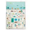 Zopa ultifunkciós összecsukható habszivacs játszószőnyeg – kétoldalas, 180 × 120 cm - City