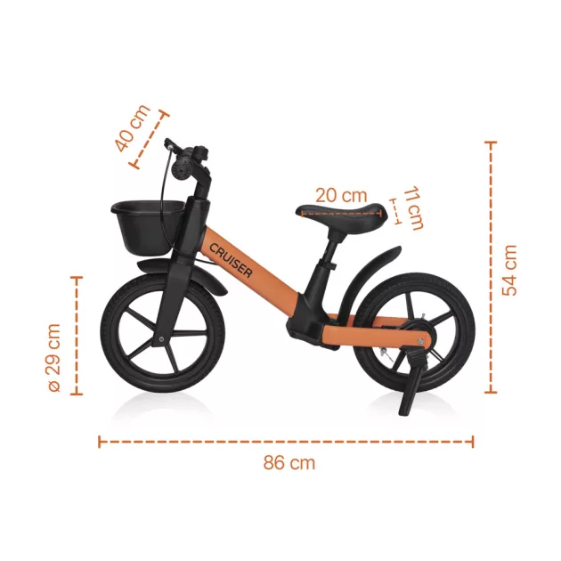 Zopa Cruiser futóbicikli fékkel - District Brown
