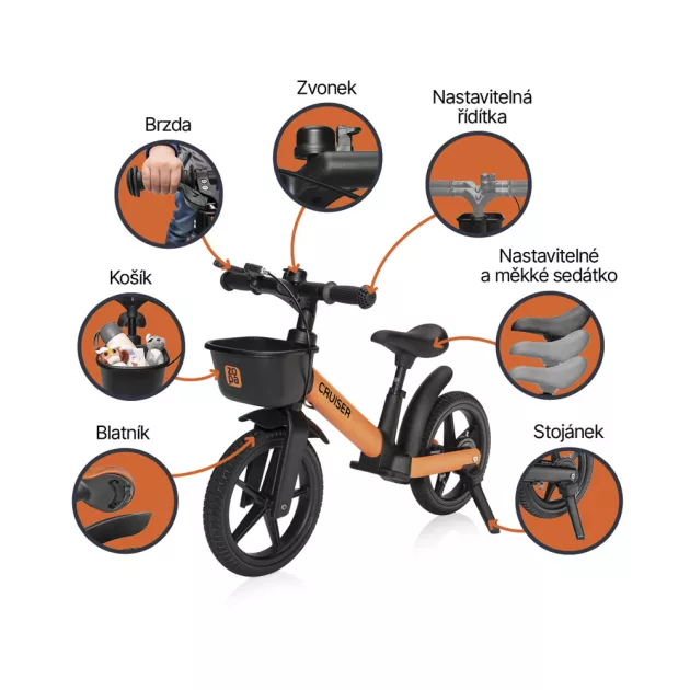 Zopa Cruiser futóbicikli fékkel - Kodi Race