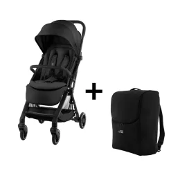   Britax Römer Set Stroller FLYLITE + free travel bag Carbon Black