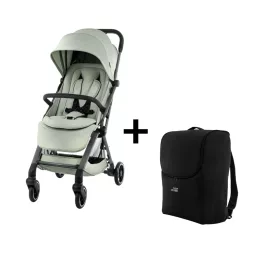   Britax Römer Set Stroller FLYLITE + free travel bag Sage Green