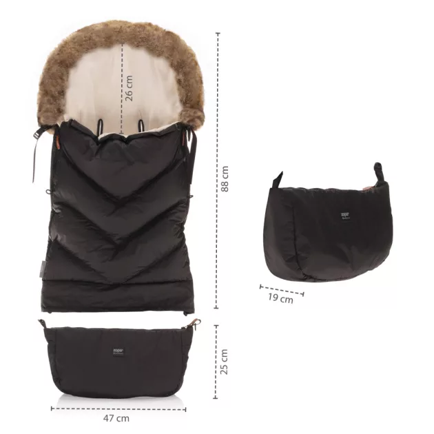 Zopa Fluffy Combi téli bundazsák - Old Pink
