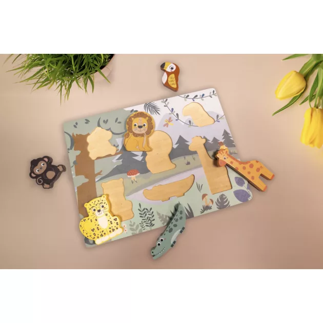 Zopa Fa puzzle - dzsungel Wood