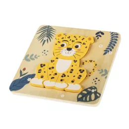 Zopa Fa kis puzzle - leopárd Leopard