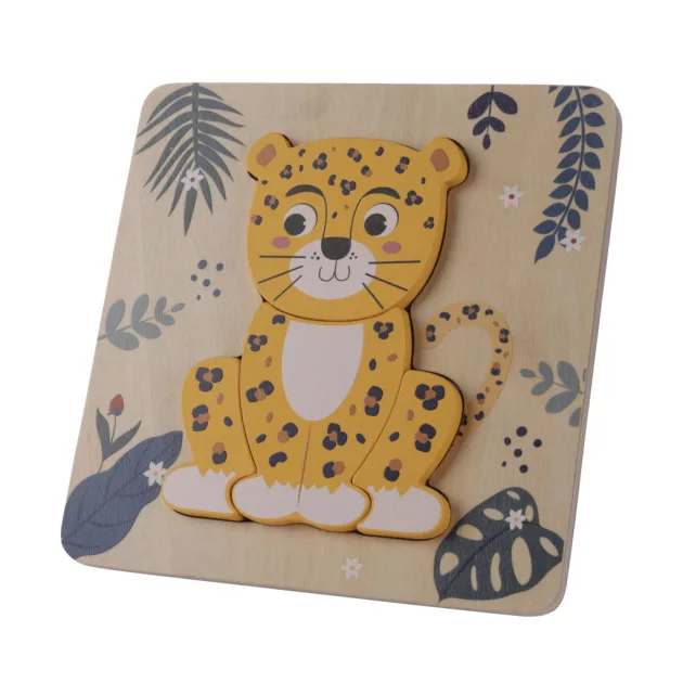 Zopa Fa kis puzzle - leopárd Leopard