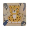 Zopa Fa kis puzzle - leopárd Leopard