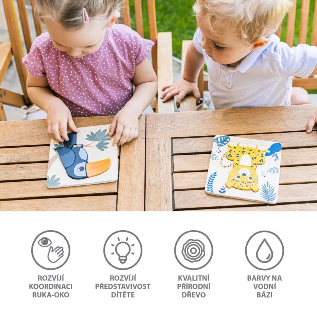 Zopa Fa kis puzzle - zebra Zebra
