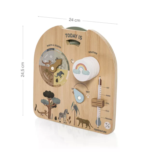 Zopa Fa Montessori időjárás tábla