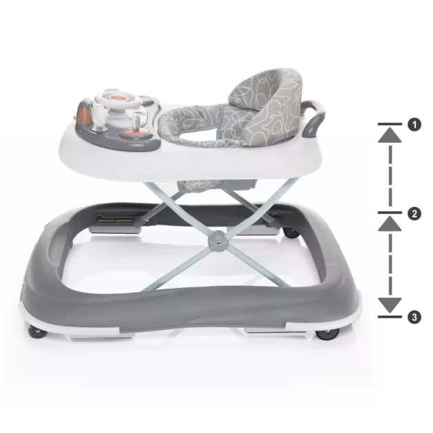 Zopa Fiesta bébikomp, Grey/White Grey/White