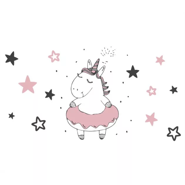 Zopa Unikornis fellépő WC-hez/mosdóhoz, szürke/pink Grey/Pink