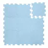 Zopa 9 db-os Puzzle habszőnyeg, 30x30 cm, kék Floral Blue