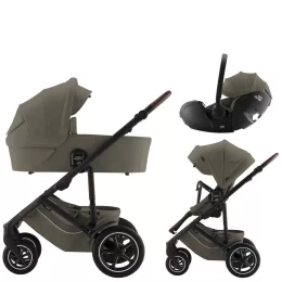   Britax Römer Smile 5Z Comfort Set Lux (Smile 5z babakocsi + mózeskosár + Baby-Safe Pro) - Urban Olive