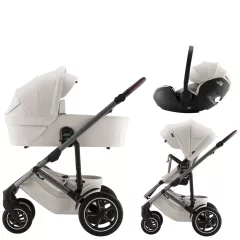   Britax Römer Smile 5Z Comfort Set Lux (Smile 5z babakocsi + mózeskosár + Baby-Safe Pro) - Soft Taupe