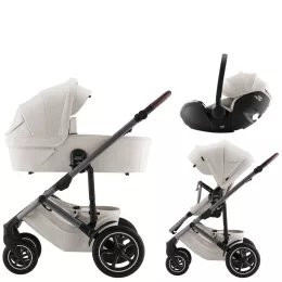   Britax Römer Smile 5Z Comfort Set Lux (Smile 5z babakocsi + mózeskosár + Baby-Safe Pro) - Soft Taupe