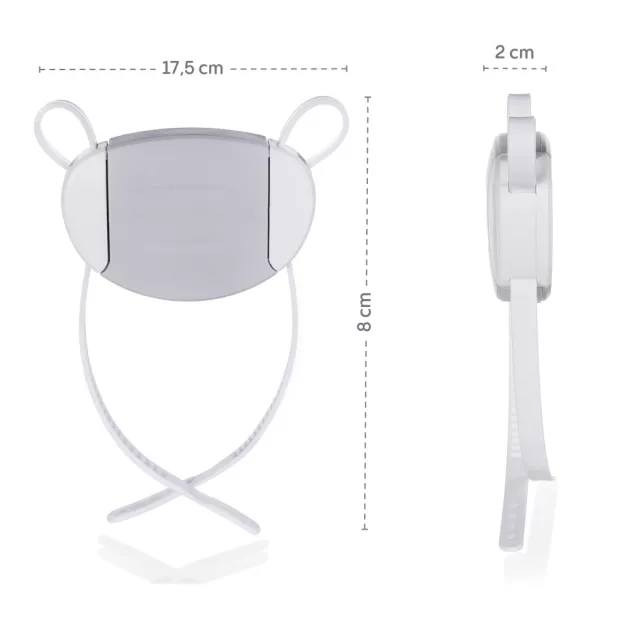 Zopa Univerzális szekrényfogantyú-zár 1 db White