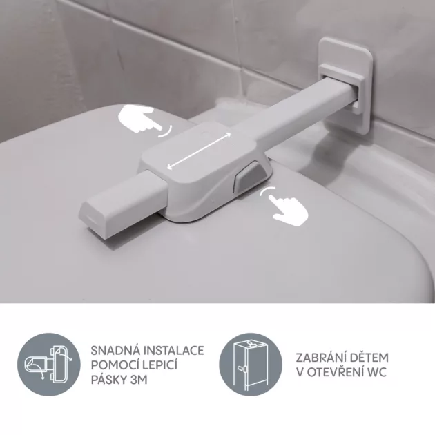 Zopa WC zár 1 db White