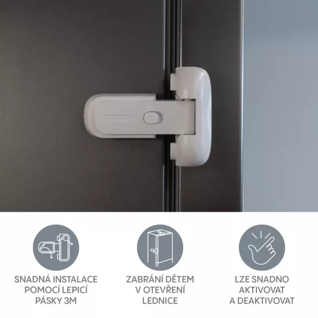 Zopa Hűtőzár biztosítóval 1 db White