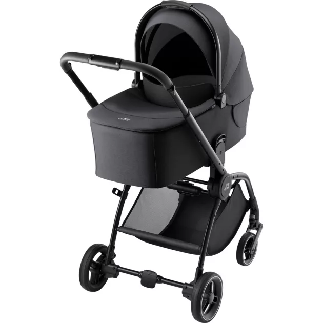 Britax Römer Rio Comfort Core Set 3in1: multifunkciós babakocsi + mózeskosár + Baby-Safe Core hordozó - Carbon Black
