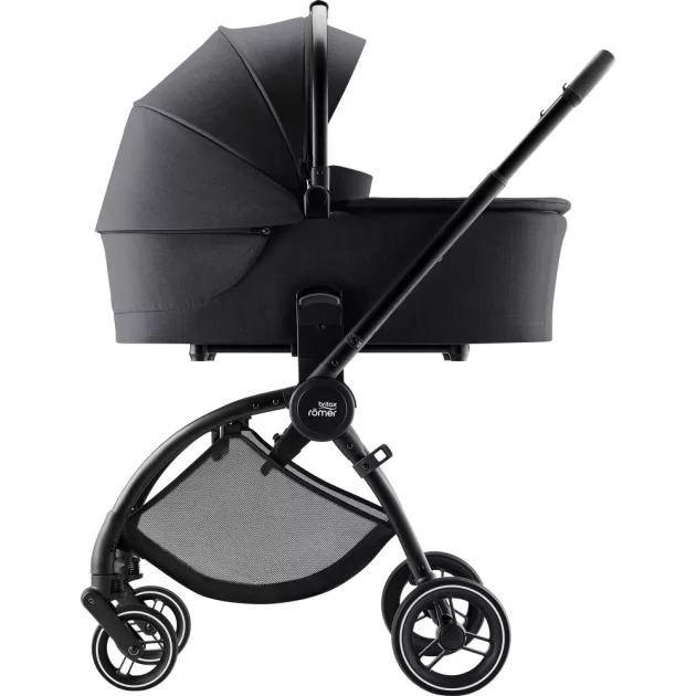 Britax Römer Rio Comfort Core Set 3in1: multifunkciós babakocsi + mózeskosár + Baby-Safe Core hordozó - Carbon Black